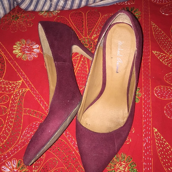 Maroon Suede Heels - Picture 3 of 3